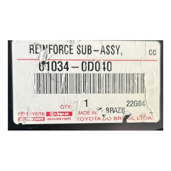 Coluna Interna Toyota Etios Traseira Esquerda 2013 2021