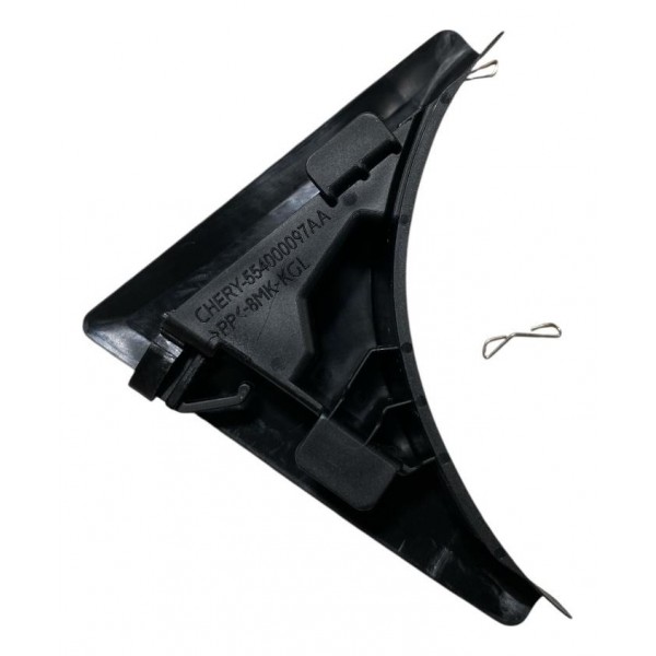 Acabamento Coluna Chery Tiggo 7 2018 2023 Dianteiro Esquerdo Preto