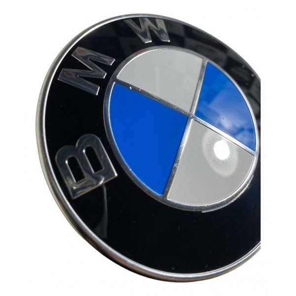 Emblema Parachoque Dianteiro Bmw X5 2014 2017 Original Azul E Branco
