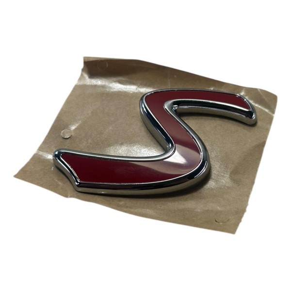 Emblema S Parachoque Mini Cooper S Dianteiro 2021 2022 2023 Vermelho