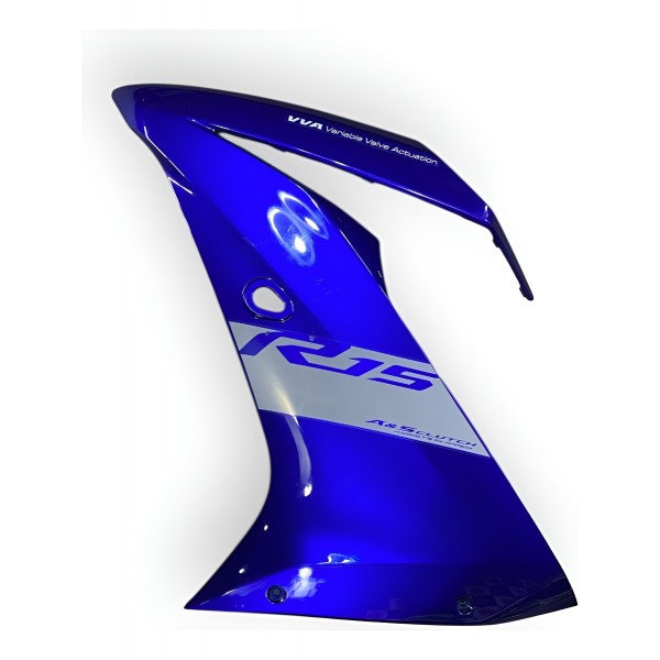 Carenagem Lateral Tanque Yamaha R15 Esquerdo Azul 2024 2025 Azul