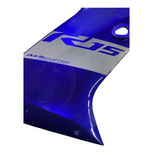 Carenagem Lateral Tanque Yamaha R15 Direita Azul 2024 2025 Azul