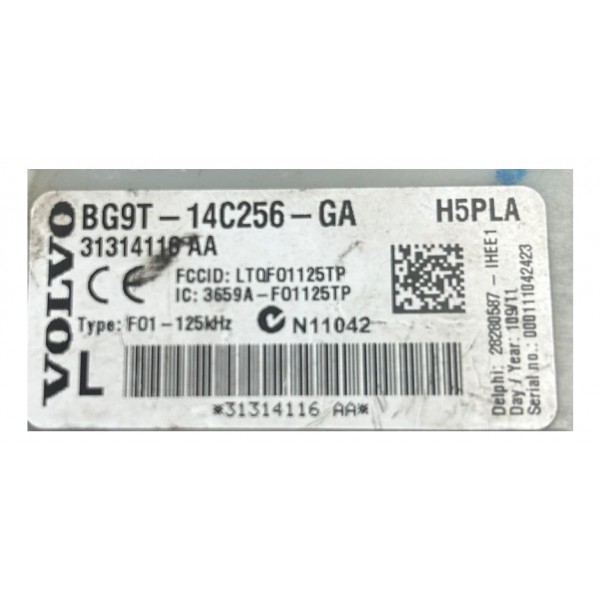 Modulo Conforto Bsi Volvo Xc60 T6 2010 3.0 Original Preto