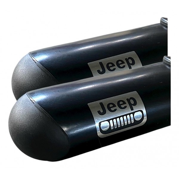 Par Estribo Modelo Americano Jeep Wrangler Jk 2007 Original Preto