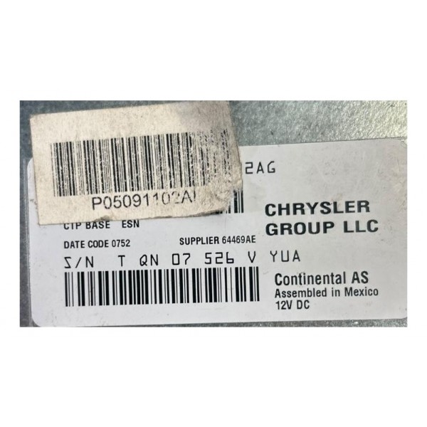 Som Rádio Cd Player Dodge Journey 2011 / 2012 P05091102ai