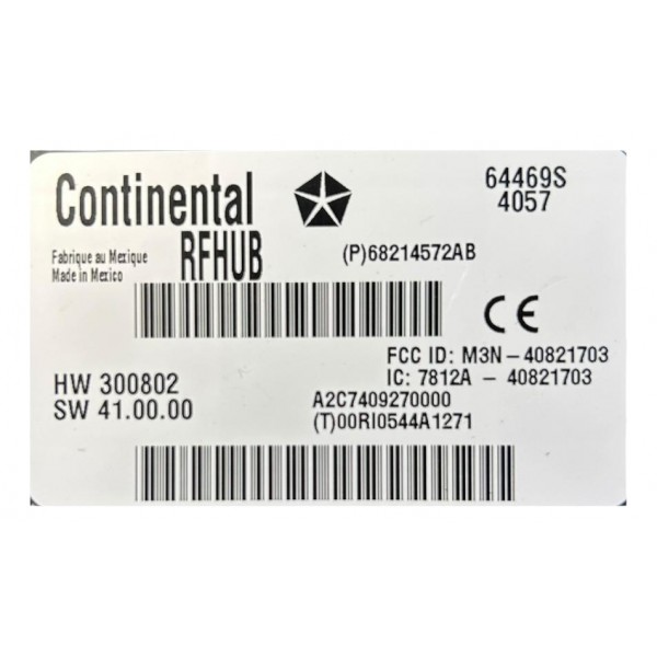 Módulo Central Alarme Fiat Freemont 2014 2.4 Original