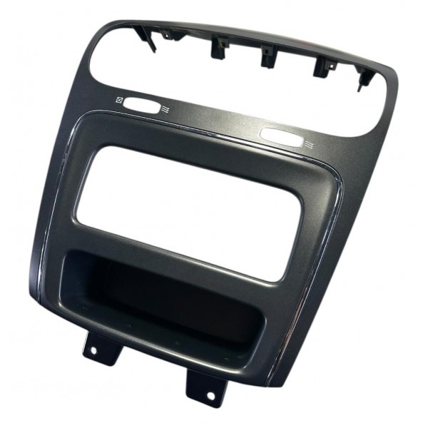 Moldura Central Multimídia Fiat Freemont 2012 Original Cinza-escuro