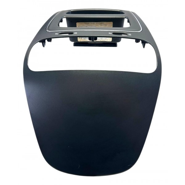 Moldura Central Multimídia Fiat Freemont 2012 Original Cinza-escuro