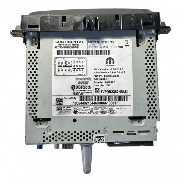 Central Multimídia Jeep Toro 2016 2021 Original Preto