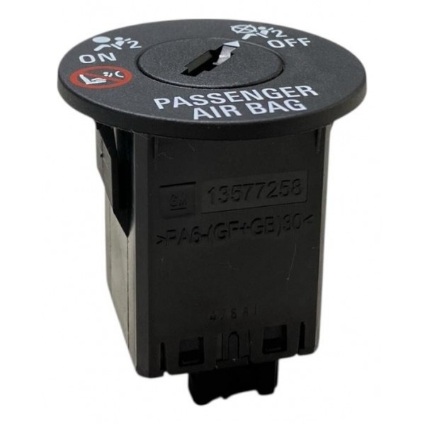 Botão Passenger Airbag Gm Chevrolet Cruze 1.8 2014 Preto