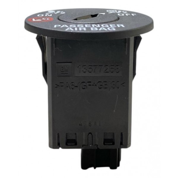 Botão Passenger Airbag Gm Chevrolet Cruze 1.8 2014 Preto