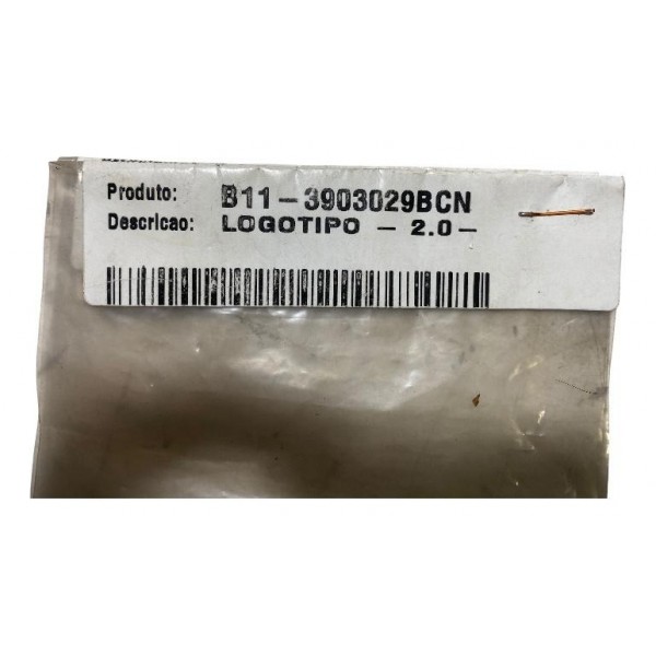 Emblema 2.0 Chery Tiggo Prateado