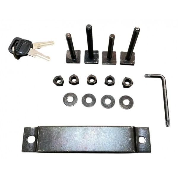 Suporte Bike Transbike Kiussi Tonale C/ Trava Antifurto Orig Prateado