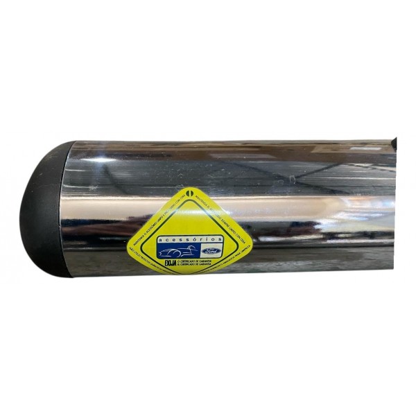 Kit Estribo Tubular Oval Ford Ranger 2012 Cabine Simples Cromado