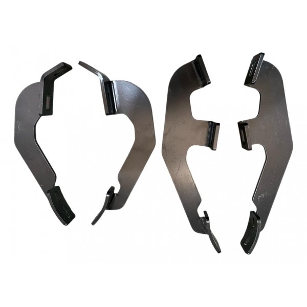 Kit Estribo Tubular Oval Ranger 2012 Cabine Simples Original Preto