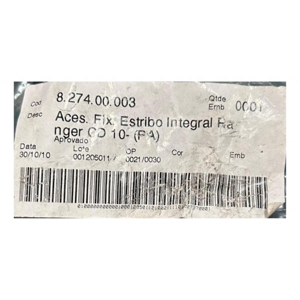 Estribo Lateral Ford Ranger 2013 A 2023 Cabine Dupla Keko Preto