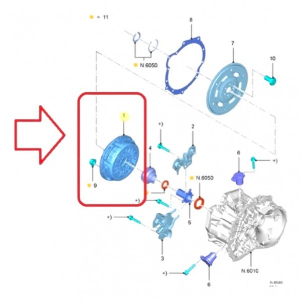 Embreagem Ford Focus Ecosport New Fiesta Powershift 2011 17