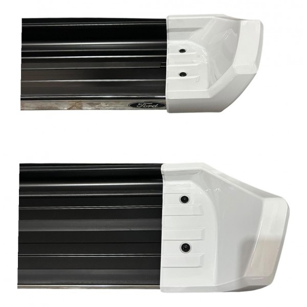 Estribo Lateral Ford Ranger 2013 A 2024 Original Cromado Preto Branco
