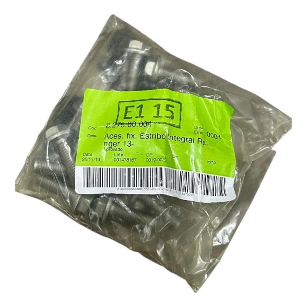 Estribo Lateral Ford Ranger 2013 A 2024 Original Cromado Preto Branco