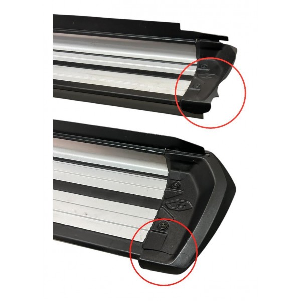 Estribo Lateral Ford Ranger Keko 2013 2023 Sem Peças Fixação Prateado