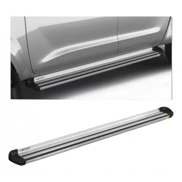 Estribo Lateral Ford Ranger Keko 2013 2023 Sem Peças Fixação Prateado