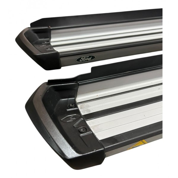 Estribo Lateral Ford Ranger Keko 2013 2023 Sem Peças Fixação Prateado