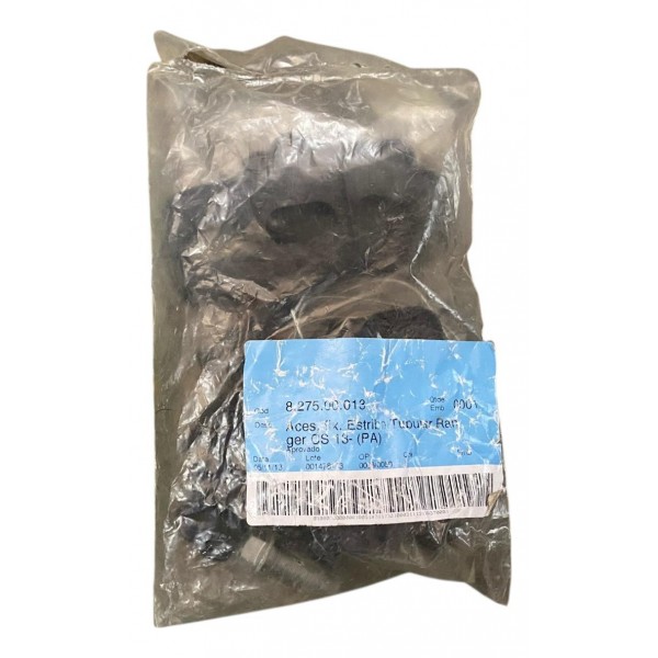 Kit Estribo Tubular Oval Original Ranger 2012 Cabine Simples Preto