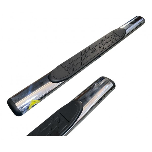 Kit Estribo Tubular Oval Ford Ranger Cabine Simples 2012 Cromado