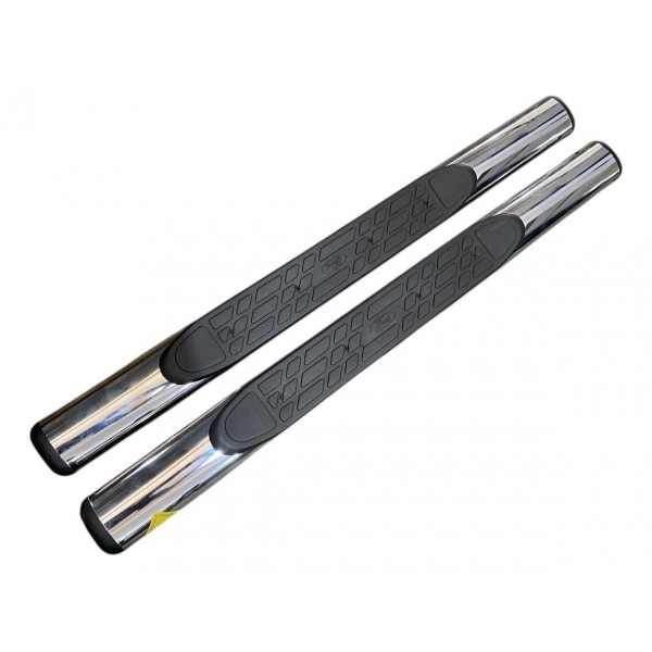 Kit Estribo Tubular Oval Ford Ranger Cabine Simples 2012 Cromado