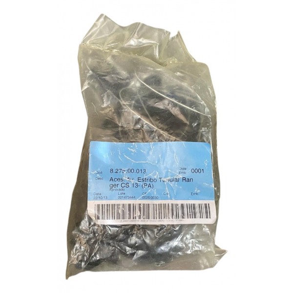 Kit Estribo Tubular Oval Ford Ranger Cabine Simples 2012 Cromado