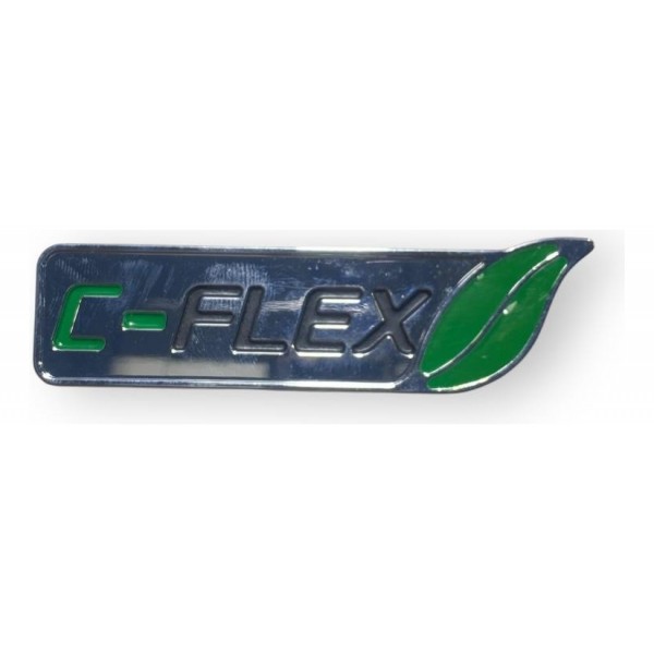 Emblema Tampa Traseira C-flex Chery Celer 1.5 Hatch 2015 Prateado
