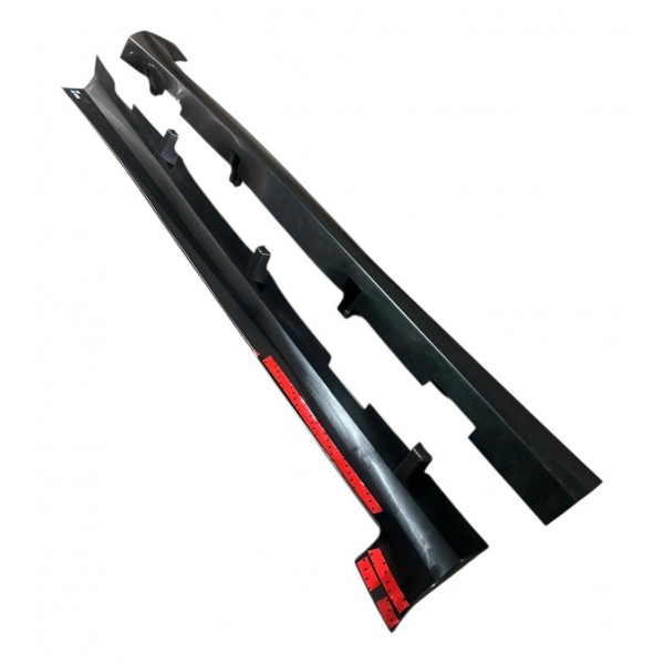 Spoiler Lateral Ka 2009 A 2013 Sem Tampas Sem Kit Fixação Preto