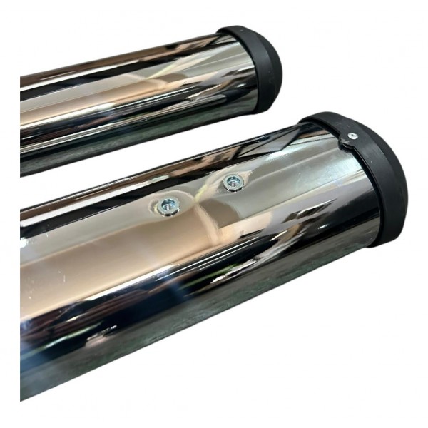 Par Estribo Oval Renegade Solar 2016 /2024 Sem Peças Fixação Cromado