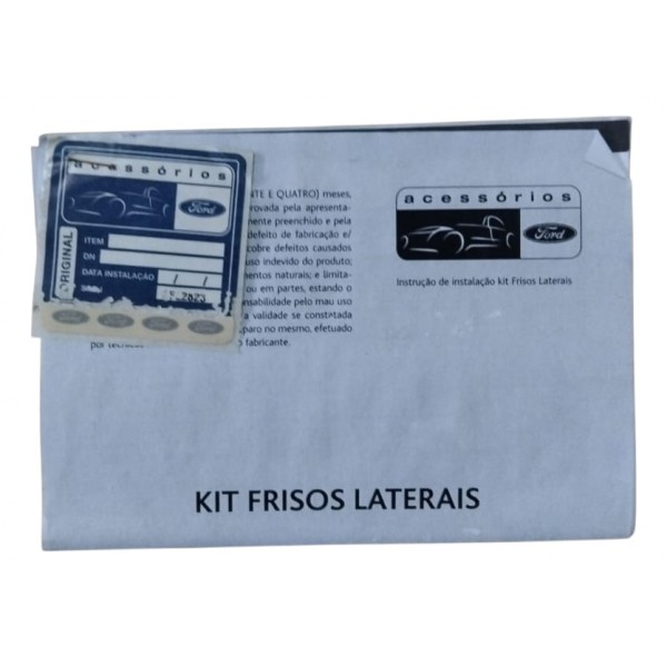 Jogo Friso Ford Ecosport 2013 2014 2015 Original Branco Vanilla