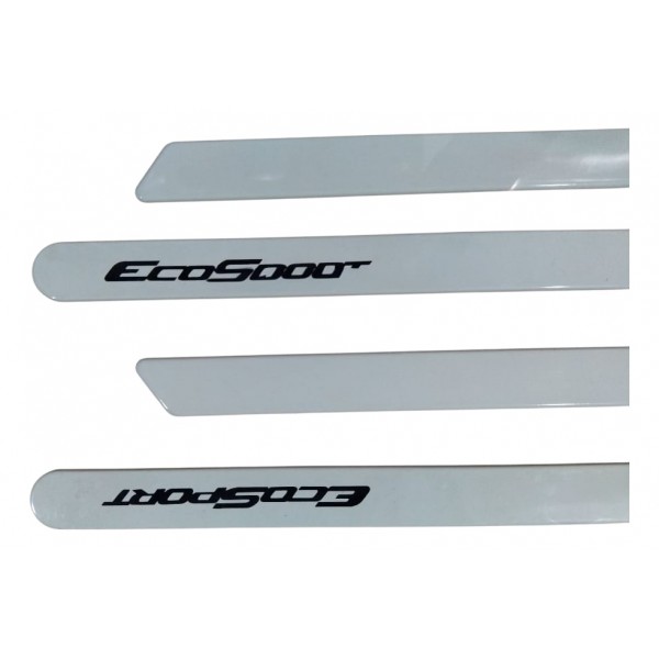 Jogo Friso Ford Ecosport 2013 2014 2015 Original Branco Vanilla