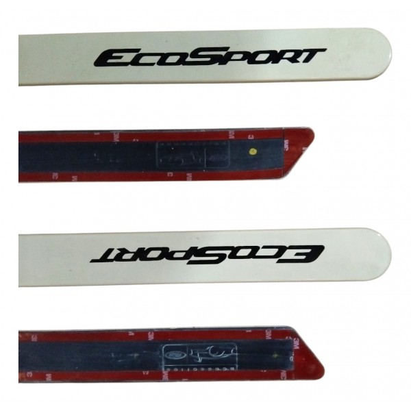 Jogo Friso Ford Ecosport 2013 2014 2015 Original Branco Vanilla