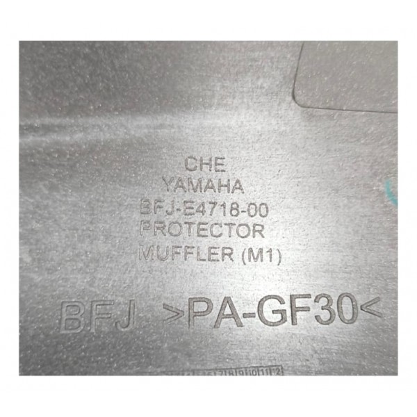 Protetor Escapamento Yamaha Fz15 2022 A 2024 Original