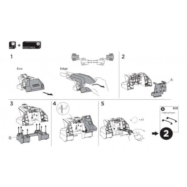 Rack De Teto Wingbar Thule Universal Original Cinza