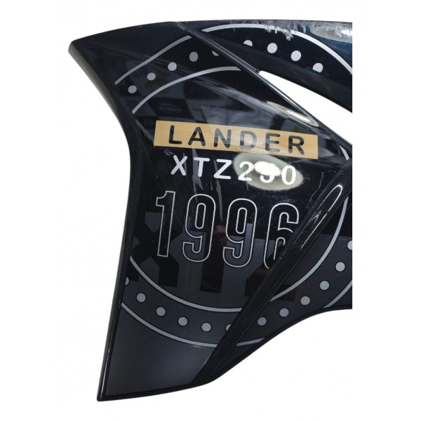 Carenagem Aba Inferior Esquerda Tanque Lander Xtz 250 23 24 Preto Com Amarelo