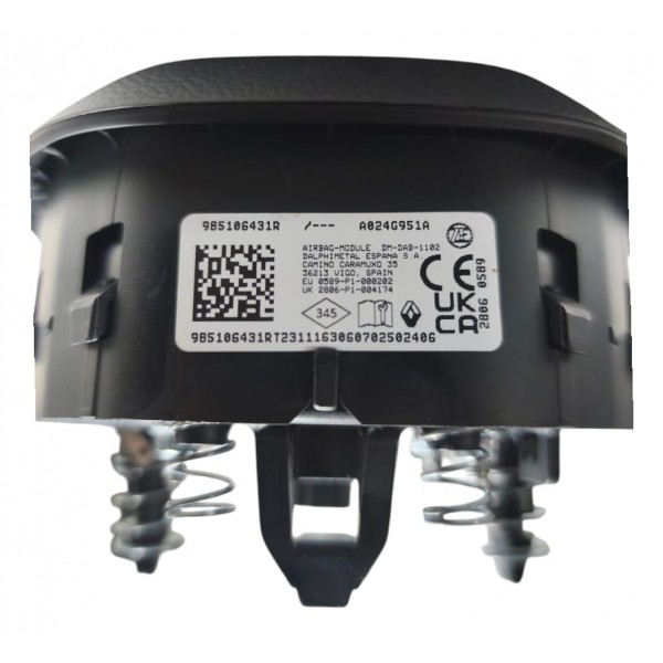 Bolsa Volante Airbag Renault Kardian Original Preto