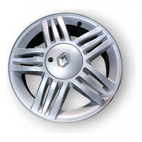 Roda Aro 16 Renault Megane Grand Tour Com Detalhe Prateado