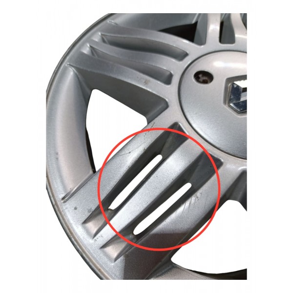 Roda Aro 16 Renault Megane Grand Tour Com Detalhe Prateado