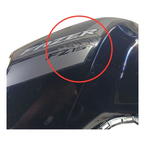 Carenagem Aba Esq Tanque Yamaha Fz15 2023 Com Detalhe Preto Cinza