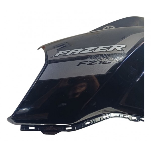 Carenagem Aba Esq Tanque Yamaha Fz15 2023 Com Detalhe Preto Cinza