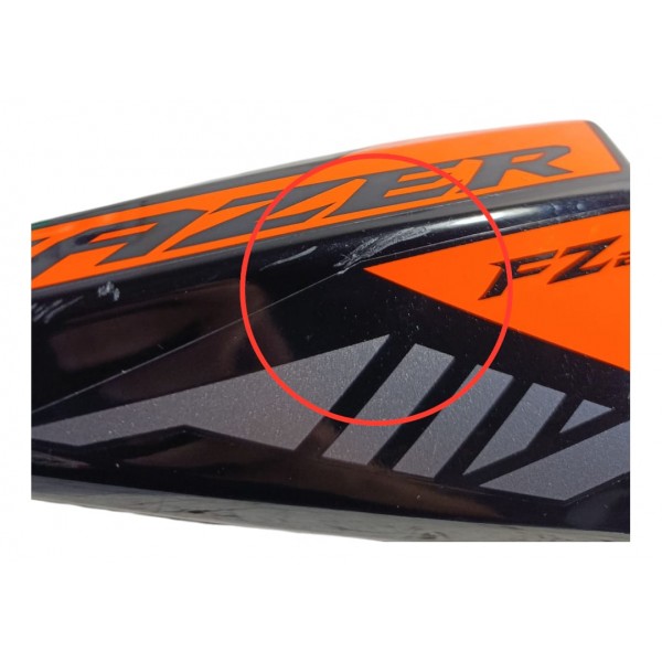 Carenagem Aba Tanque Dir Guia De Ar Fz25 Fazer250 Detalhe Laranja Preto