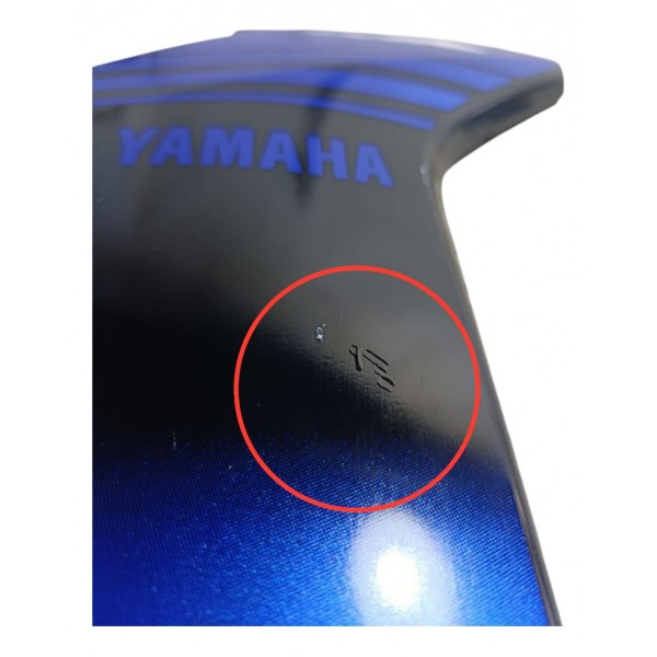 Capa Aba Tanque Direita Yamaha Xtz Lander 250 2025 Detalhe Azul Preto