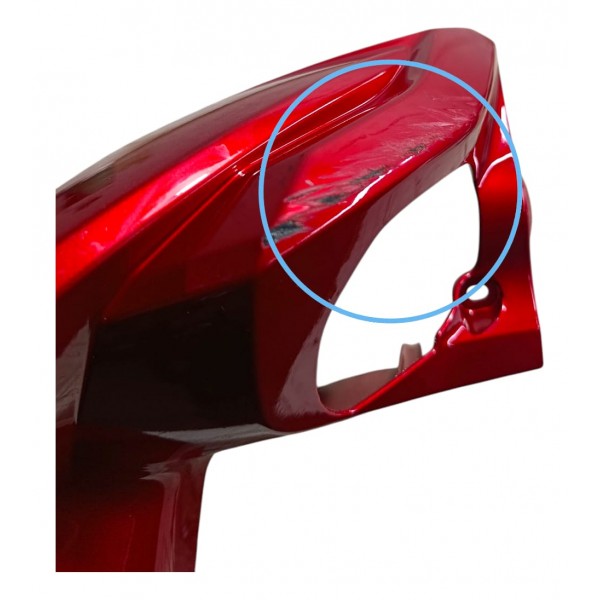 Carenagem Frontal Guidão Yamaha Neo 125 2016 A 2024 Detalhe Vermelho