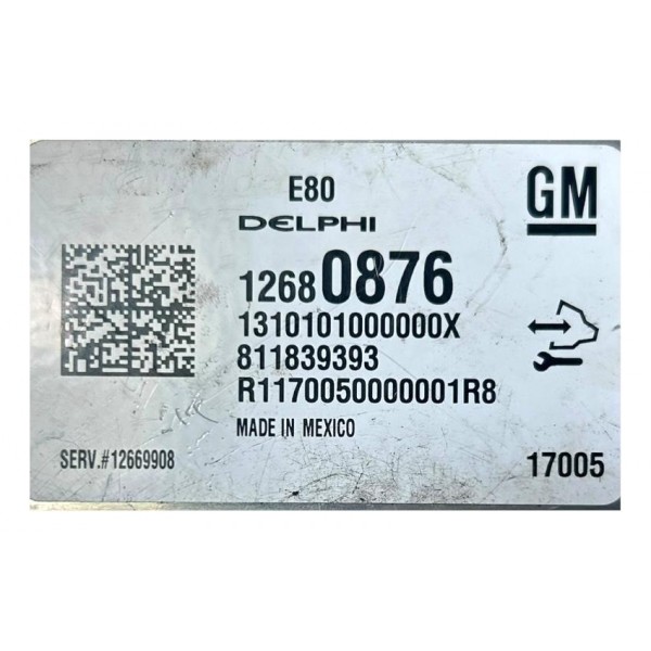 Modulo Central Injeção Gm Chevrolet Cruze Sport 1.4 2017