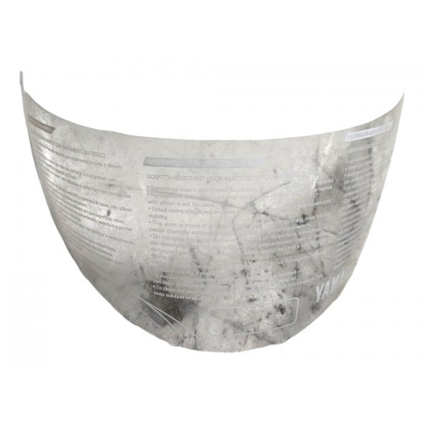 Viseira Cristal Para Capacete Yamaha Original Transparente