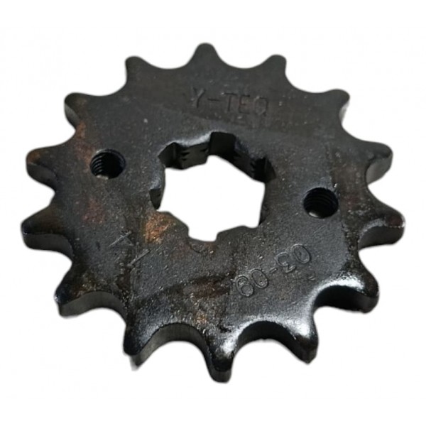 Kit Coroa 45d Pinhão 14d Ybr 125 Factor 125 Original Yamaha Prateado